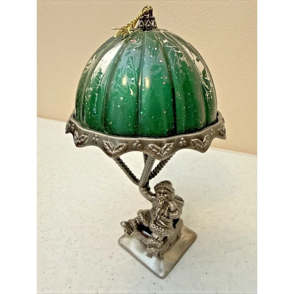 VTG Lenox Santas Arrival 2nd in Series Christmas Ornament Hot Air Balloon Pewter